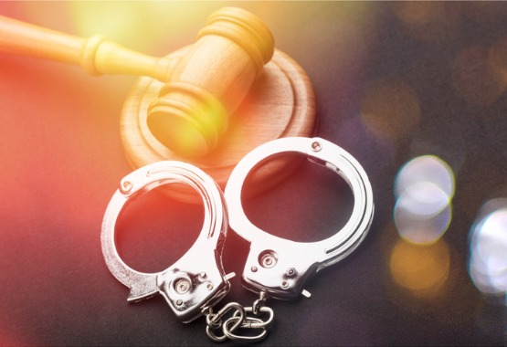 Sexual Solicitation with handcuffs and gavel in Pekin IL